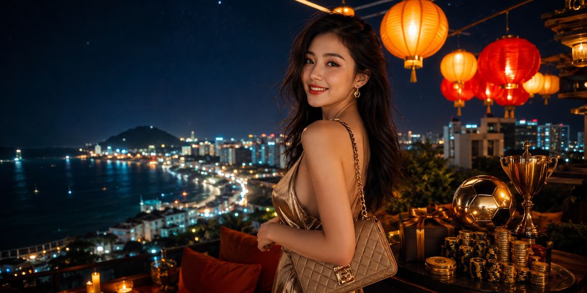 Người dùng ngồi cà phê tại Hội An, theo dõi kết quả xổ số trên điện thoại di động