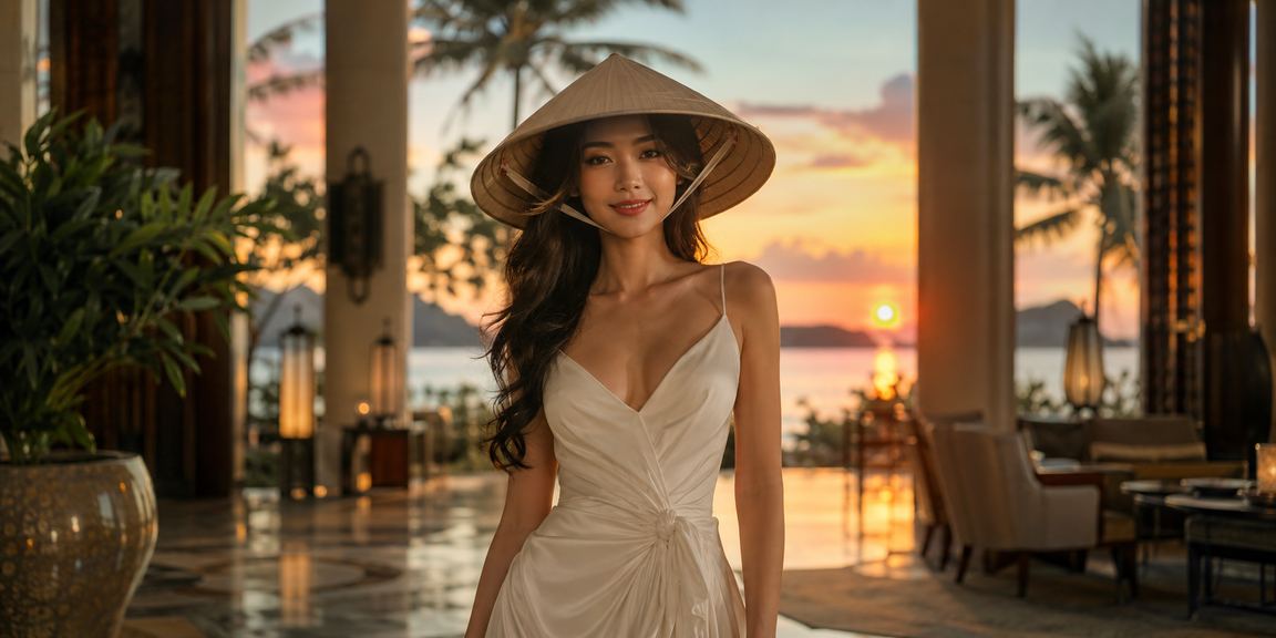 Người chơi tại Sài Gòn trải nghiệm cá cược trực tuyến với nón lá truyền thống